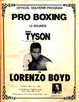 TYSON, MIKE-LORENZO BOYD OFFICIAL PROGRAM (1986)