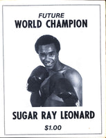 LEONARD, SUGAR RAY-ROCKY RAMON SOUVENIR PROGRAM (1978)