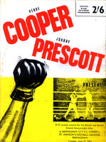 COOPER, HENRY-JOHNNY PRESCOTT II OFFICIAL PROGRAM (1965)