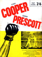COOPER, HENRY-JOHNNY PRESCOTT II OFFICIAL PROGRAM (1965)