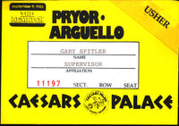 PRYOR, AARON-ALEXIS ARGUELLO II CREDENTIAL (1983)