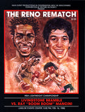 MANCINI, RAY "BOOM BOOM"-LIVINGSTON BRAMBLE OFFICIAL PROGRAM (1985)