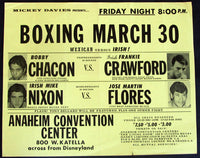 CHACON, BOBBY-FRANKIE CRAWFORD ORIGINAL ON SITE POSTER (1973)