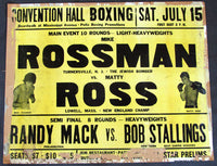 ROSSMAN, MIKE-MATT ROSS ORIGINAL ON SITE POSTER (1978)