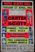 CARTER, RUBIN "HURRICANE"-HARRY SCOTT ORIGINAL ON SITE POSTER (1965)