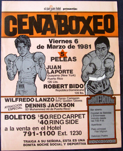 LA PORTE, JUAN-ROBERT BIDO ORIGINAL ON SITE POSTER (1981)