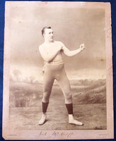 MCAULIFFE, JACK ORIGINAL MOUNTED ANTIQUE PHOTOGRAPH (1887)