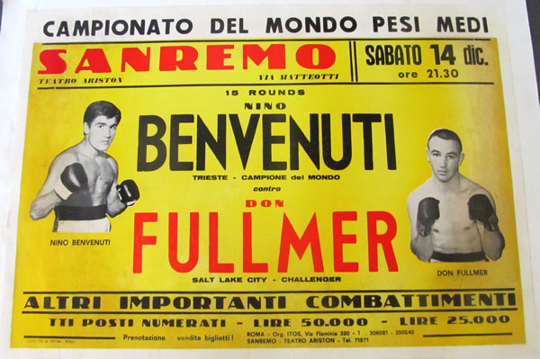 BENVENUTI, NINO-DON FULLMER ORIGINAL ON SITE POSTER (1968)