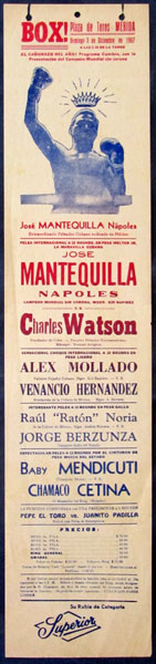 NAPOLES, JOSE-CHARLES WATSON ORIGINAL ON SITE POSTER (1967)