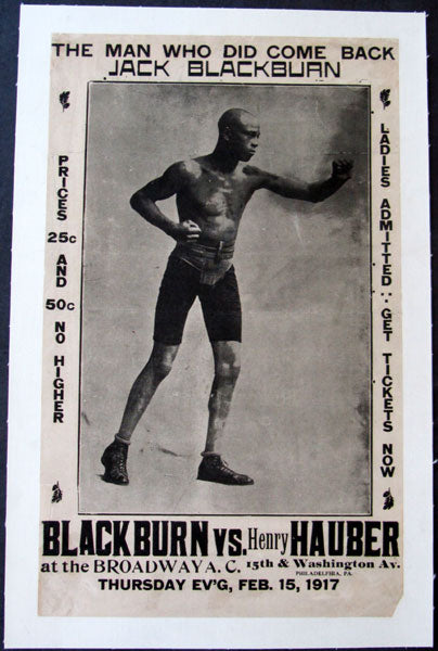 BLACKBURN, JACK-HENRY HAUBER ORIGINAL ON SITE POSTER (1917)