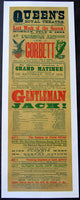 CORBETT, JAMES J. ORIGINAL THEATER POSTER (GENTLEMAN JACK-1894)