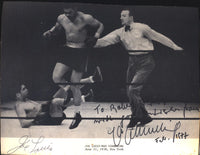 LOUIS, JOE & MAX SCHMELING SIGNED PHOTO (2ND FIGHT-1938)