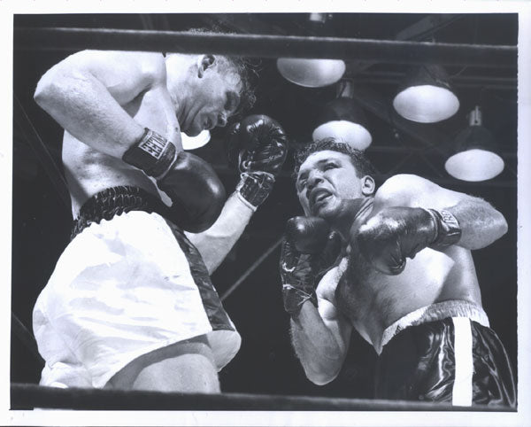 LAMOTTA, JAKE-BOB MURPHY ORIGINAL WIRE PHOTO (5TH ROUND-1951)