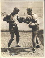 CHOCOLATE, KID ORIGINAL WIRE PHOTO (TRAINING FOR SINGER-1929)