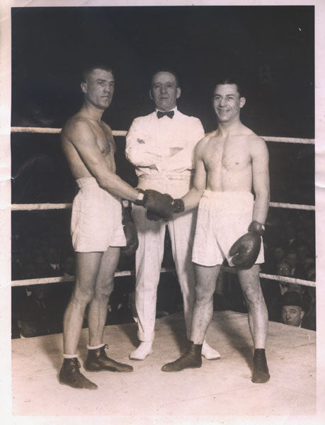 LEONARD, BENNY-RITCHIE MITCHELL ORIGINAL ANTIQUE WIRE PHOTO (1921)