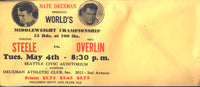 STEELE, FREDDIE-KEN OVERLIN MAILING ENVELOPE (1937-POSTPONED FIGHT)