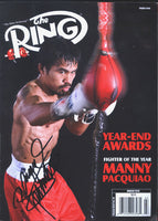 PACQUIAO, MANNY SIGNED RING MAGAZINE (MARCH 2010)