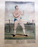 CRIBB, THOMAS ORIGINAL PRINT (1842) – JO Sports Inc.