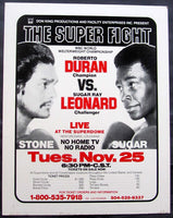 LEONARD, SUGAR RAY-ROBERTO DURAN II ON SITE POSTER (1980)