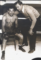 LABARBA, FIDEL ORIGINAL WIRE PHOTO (WITH TRAINER)