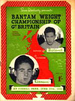 KEENAN, PETER-BOBBY BOLAND OFFICIAL PROGRAM (1951)