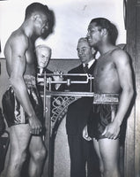 ROBINSON, SUGAR RAY-TOMMY BELL ORIGINAL WEIGHIN WIRE PHOTO (1946)