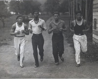 CHOCOLATE, KID ORIGINAL ANTIQUE PHOTO (RUNNING IN TRAINING CAMP)