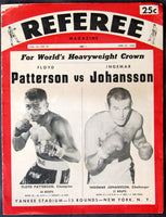 JOHANSSON, INGEMAR-FLOYD PATTERSON I SOUVENIR PROGRAM (1959)