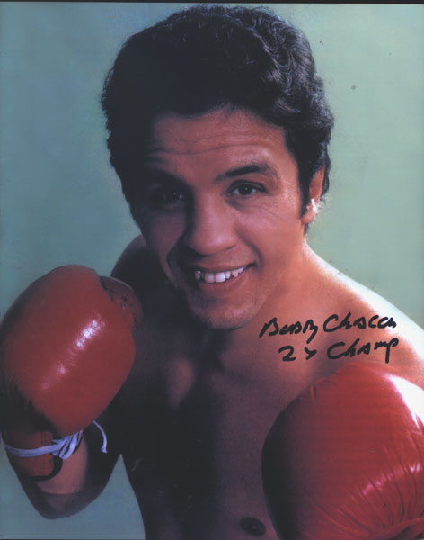 CHACON, BOBBY SIGNED PHOTOGRAPH