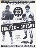 FRAZIER, JOE-JERRY QUARRY I CLOSED CIRCUIT PROGRAM (1969)