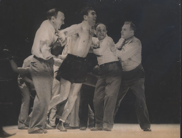 SCHMELING, MAX-JOE LOUIS I LARGE FORMAT CELEBRATION PHOTOGRAPH (1936)