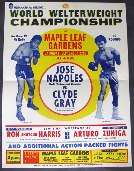 NAPOLES, JOSE-CLYDE GRAY ON SITE POSTER (1973)