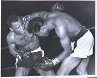 ROBINSON, SUGAR RAY-RALPH "TIGER" JONES ORIGINAL WIRE PHOTO (1ST ROUND-1955)