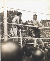 CARPENTIER, GEORGES-TOMMY GIBBONS ORIGINAL ANTIQUE PHOTO (1924)