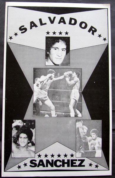 SANCHEZ, SALVADOR ORIGINAL POSTER (SOLD AT AZUMAH NELSON FIGHT-1982)