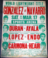 DURAN, ROBERTO-JAVIER AYALA ON SITE POSTER (1973)