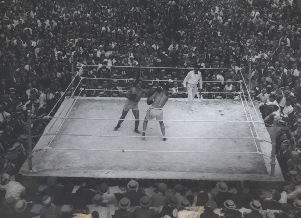 DEMPSEY, JACK-GEORGES CARPENTIERORIGINAL WIRE PHOTO (1921)