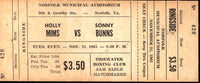 MIMS, HOLLY-SONNY BUNN ORIGINAL FULL TICKET (1961)