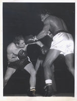 ROBINSON, SUGAR RAY-BOB PROVIZZI ORIGINAL WIRE PHOTO (1956-4TH ROUND)