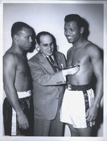 ROBINSON, SUGAR RAY-RALPH "TIGER" JONES ORIGINAL WIRE PHOTO (1955-MEDICAL)