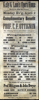 EDWARDS, BILLY EXHIBITION BROADSIDE (1894-NEW YORK)
