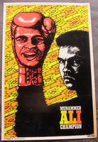 ALI, MUHAMMAD ORIGINAL BLACK LITE POSTER (1975)