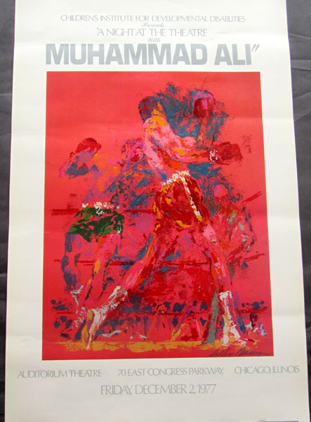 ALI, MUHAMMAD APPEARANCE POSTER (1977-CHICAGO)