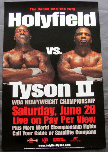 TYSON, MIKE-EVANDER HOLYFIELD II ORIGINAL PAY PER VIEW POSTER (1997)