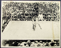 DEMPSEY, JACK-GEORGES CARPENTIER ORIGINAL LARGE FORMAT ANTIQUE PHOTOGRAPH (1921)