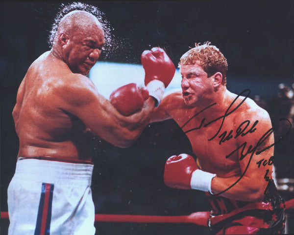 MORRISON, TOMMY SIGNED PHOTOGRAPH (FIGHTING FOREMAN)