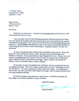 HUNSAKER, TUNNEY SIGNED LETTER (1998)