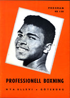 ALI, MUHAMMAD SWEDISH EXHIBITION OFFICIAL PROGRAM (1965)