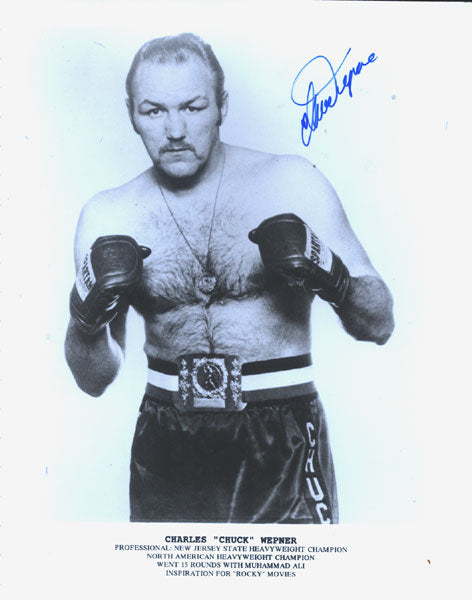 WEPNER, CHUCK SIGNED PHOTOGRAPH