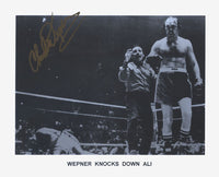WEPNER, CHUCK SIGNED PROMOTIONAL PHOTOGRAPH (ALI FIGHT)
